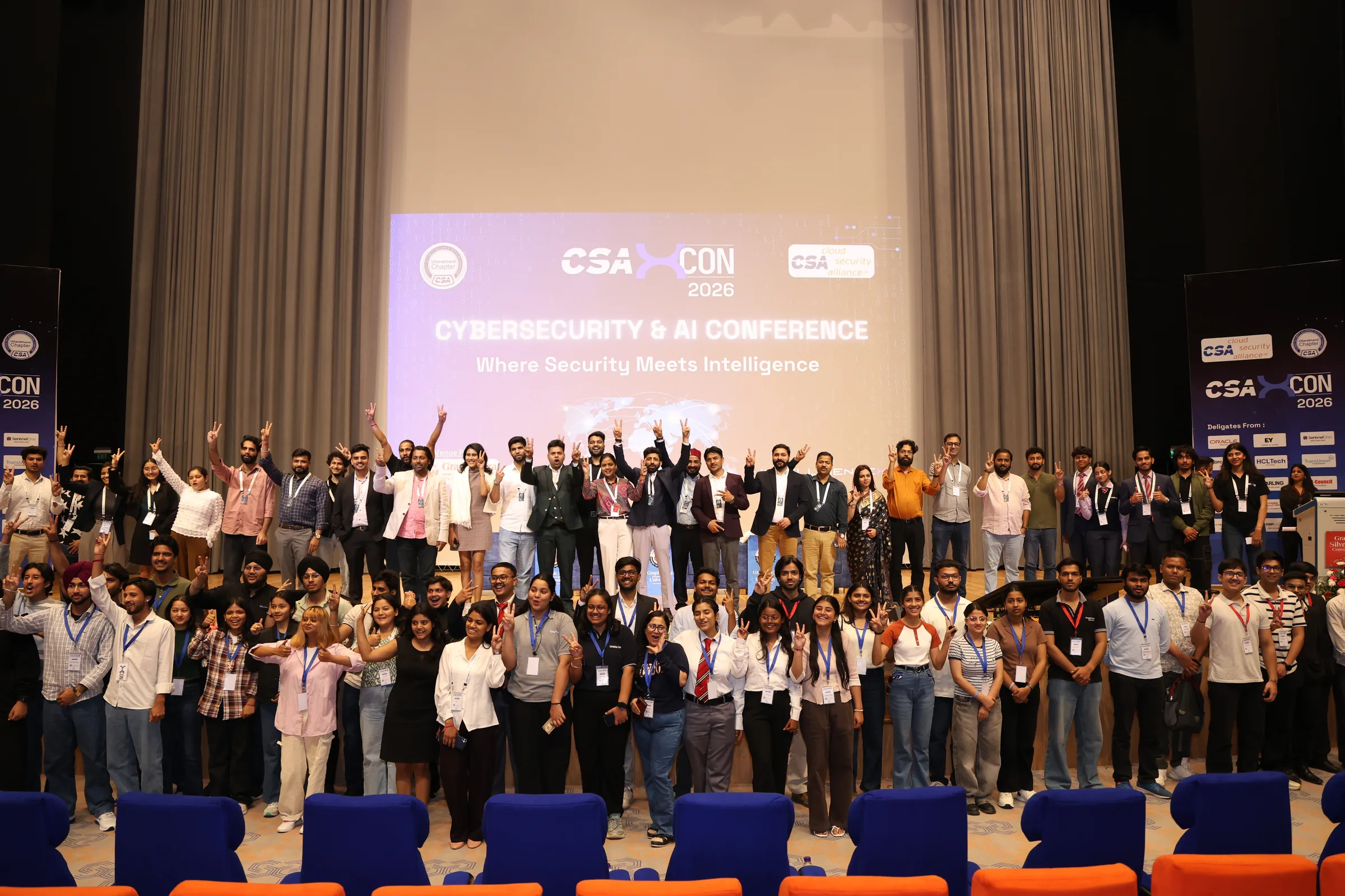 CSAXCON 2026 delegates on stage at the Cybersecurity & AI Conference
